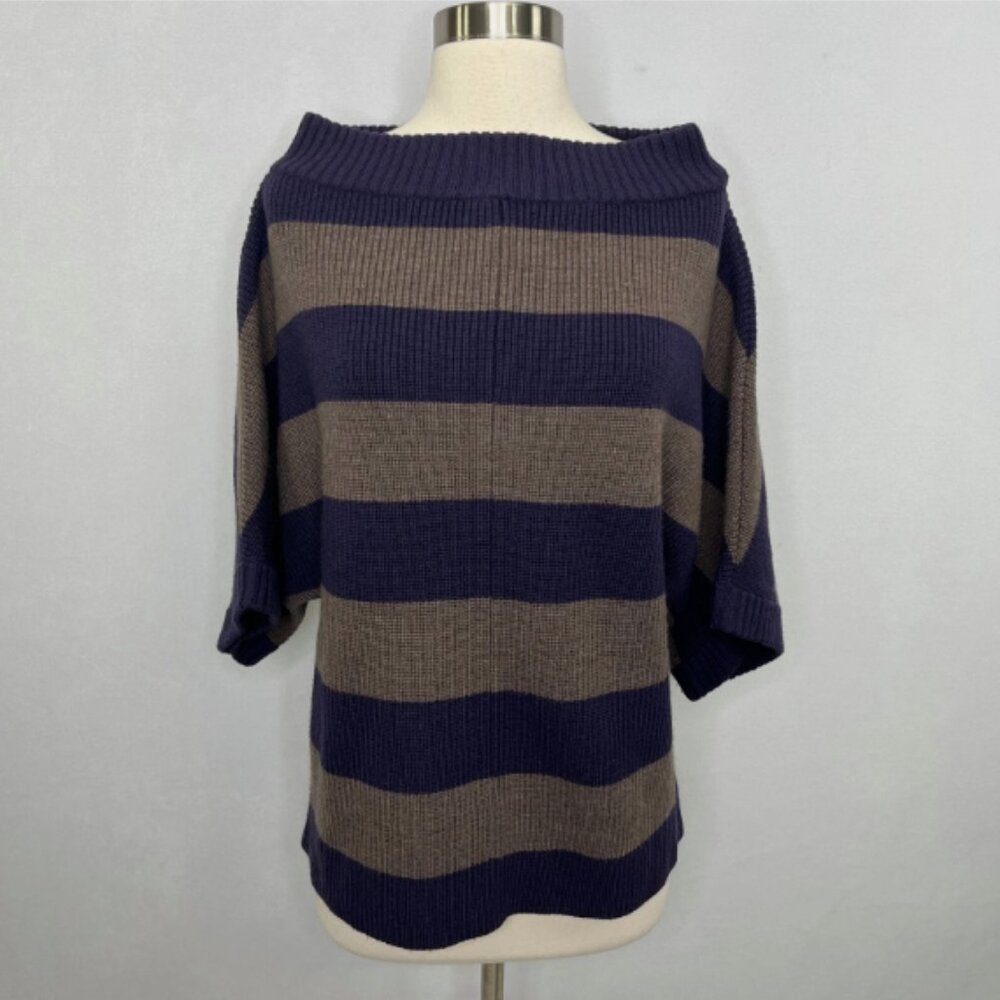 Tory Burch Striped 100% Wool Sweater - Picture 4 of 12
